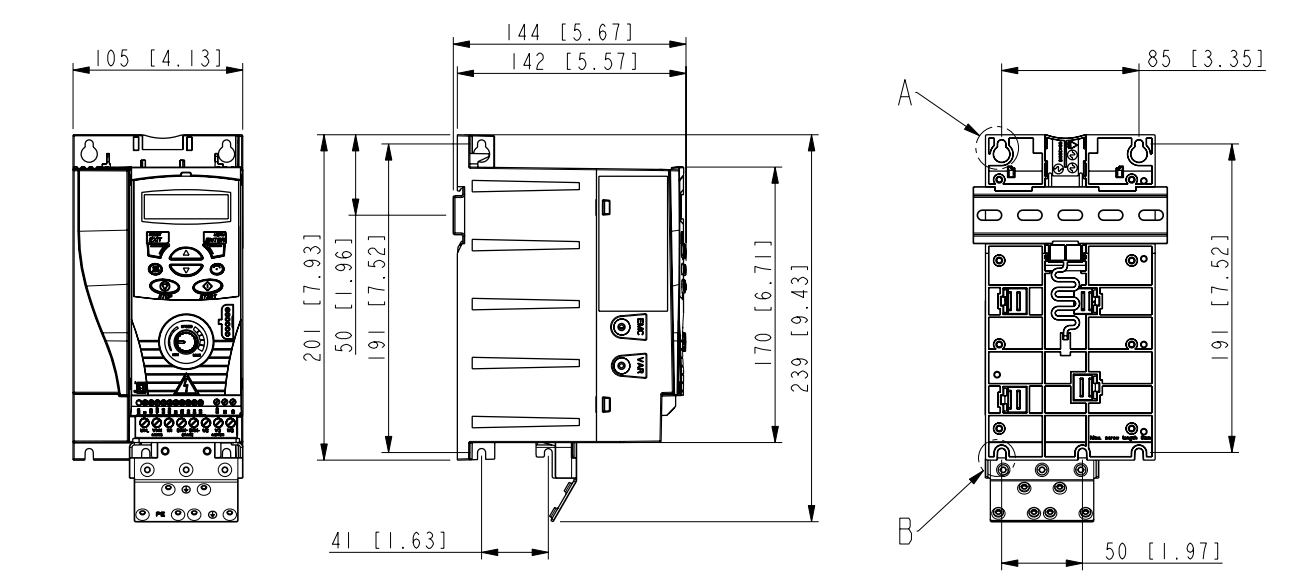 Schemat falowników ABB ACS150