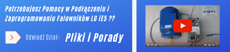 Falowniki LG iE5 - porady, instrukcje programowania