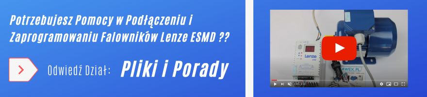 Falowniki Lenze ESMD - porady, instrukcje programowania