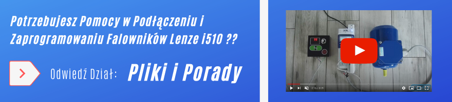 Falowniki Schneider Lenze i510 - porady, instrukcje programowania