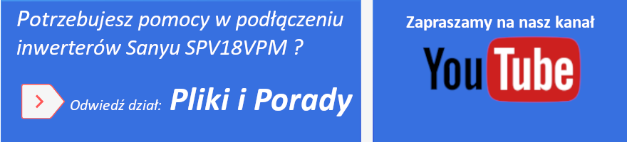 Inwerter fotowoltaiczny SANYU SPV18 VPM - porady, instrukcje programowania