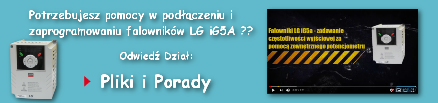 Falowniki LG iG5a - porady, instrukcje programowania