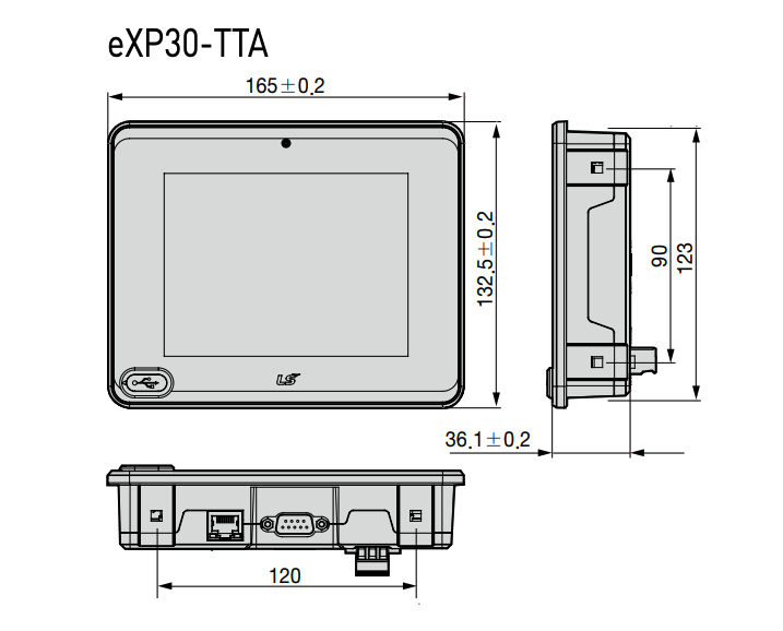 HMI eXP - wymiary