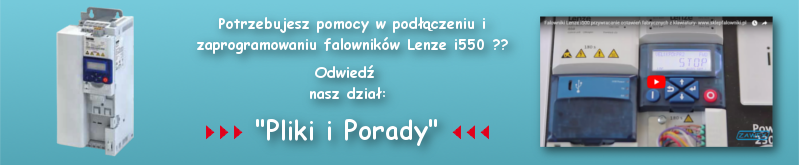 Falowniki LENZE i550 - programowanie