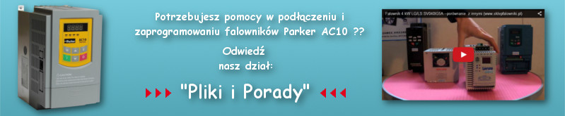 Falowniki Parker AC10 - programowanie