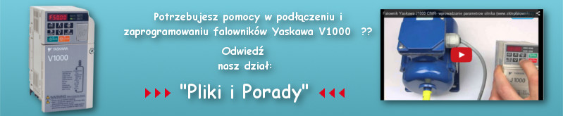 Falowniki Yaskawa V1000 - programowanie