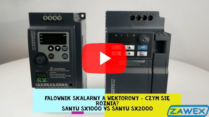 Falownik wektorowy a skalarny różnice Sanyu SX1000 vs SX2000